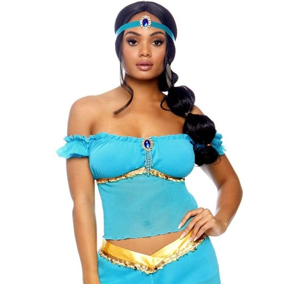 Leg Avenue Disney Princess Jasmine Arabian Beauty 3 Piece Costume